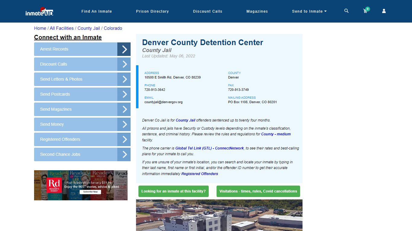 Denver County Detention Center - Inmate Locator - Denver, CO